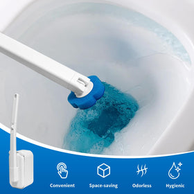 Clowand 360-degree cleaning reach illustrated for hard to reach corners.