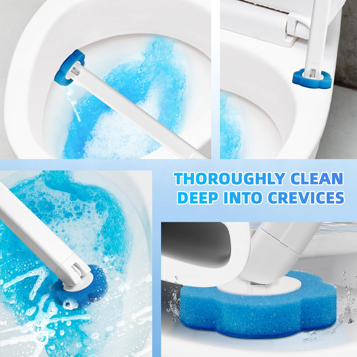 Clowand fresh scent release feature shown after cleaning.