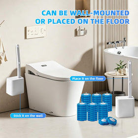 Clowand toilet bowl cleaning in action for deep cleaning