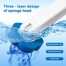 Clowand toilet brush refill pack keeps bathroom cleaning ready and mess-free.