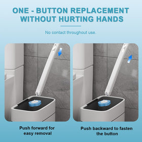 Clowand toilet cleaning sponge head refills, ideal for quick tub and drain cleansing.