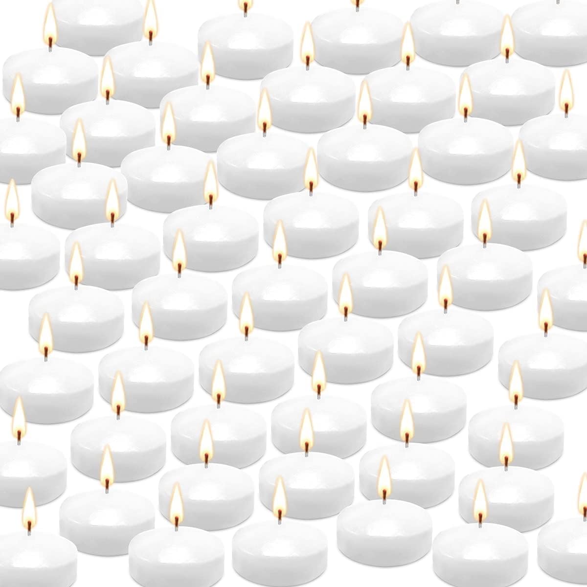 CLTNIKET 50-pack white floating candles on water elevate wedding centerpieces