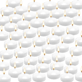 CLTNIKET 50-pack white floating candles on water elevate wedding centerpieces