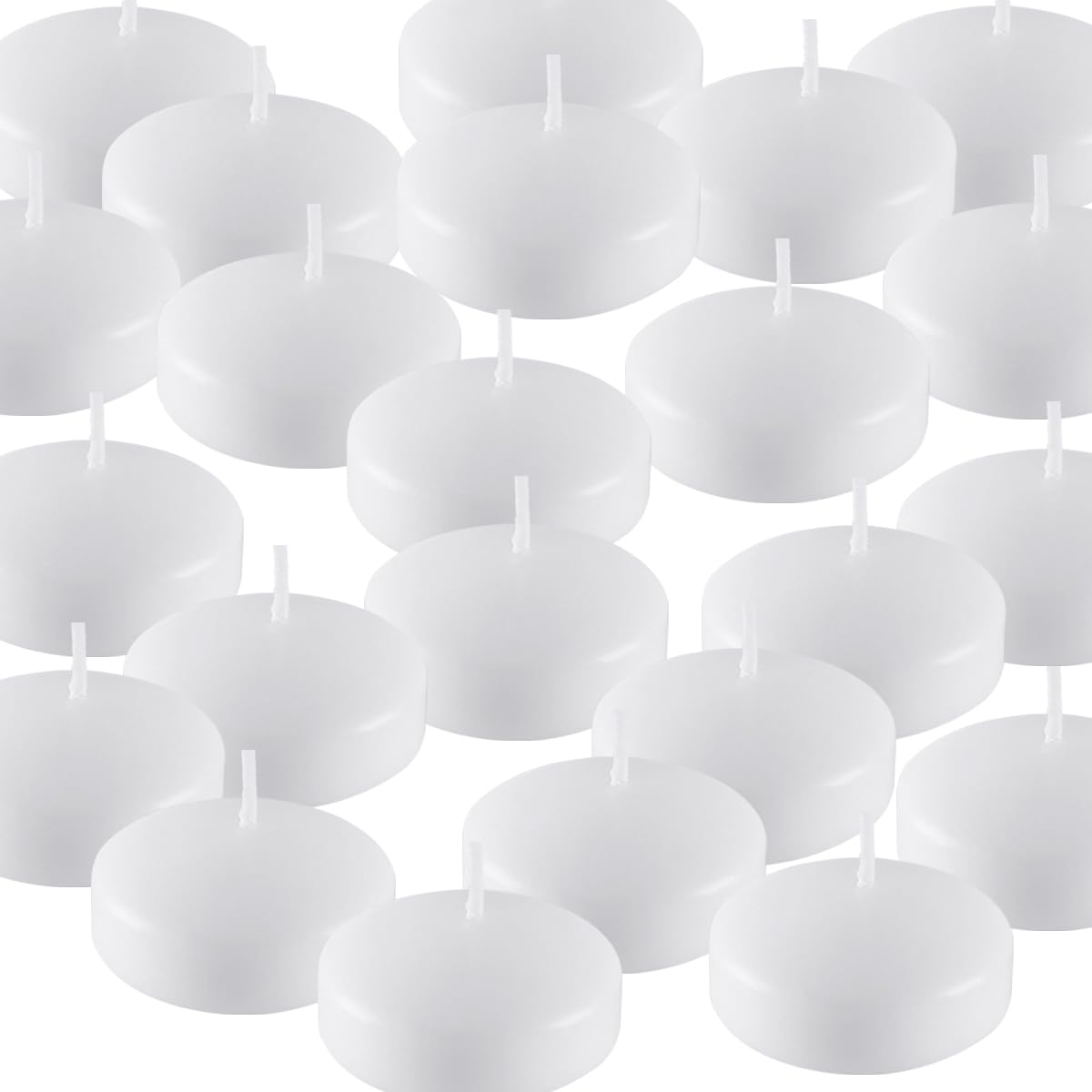 CLTNIKET durable wax floating candle maintains shape and even burn
