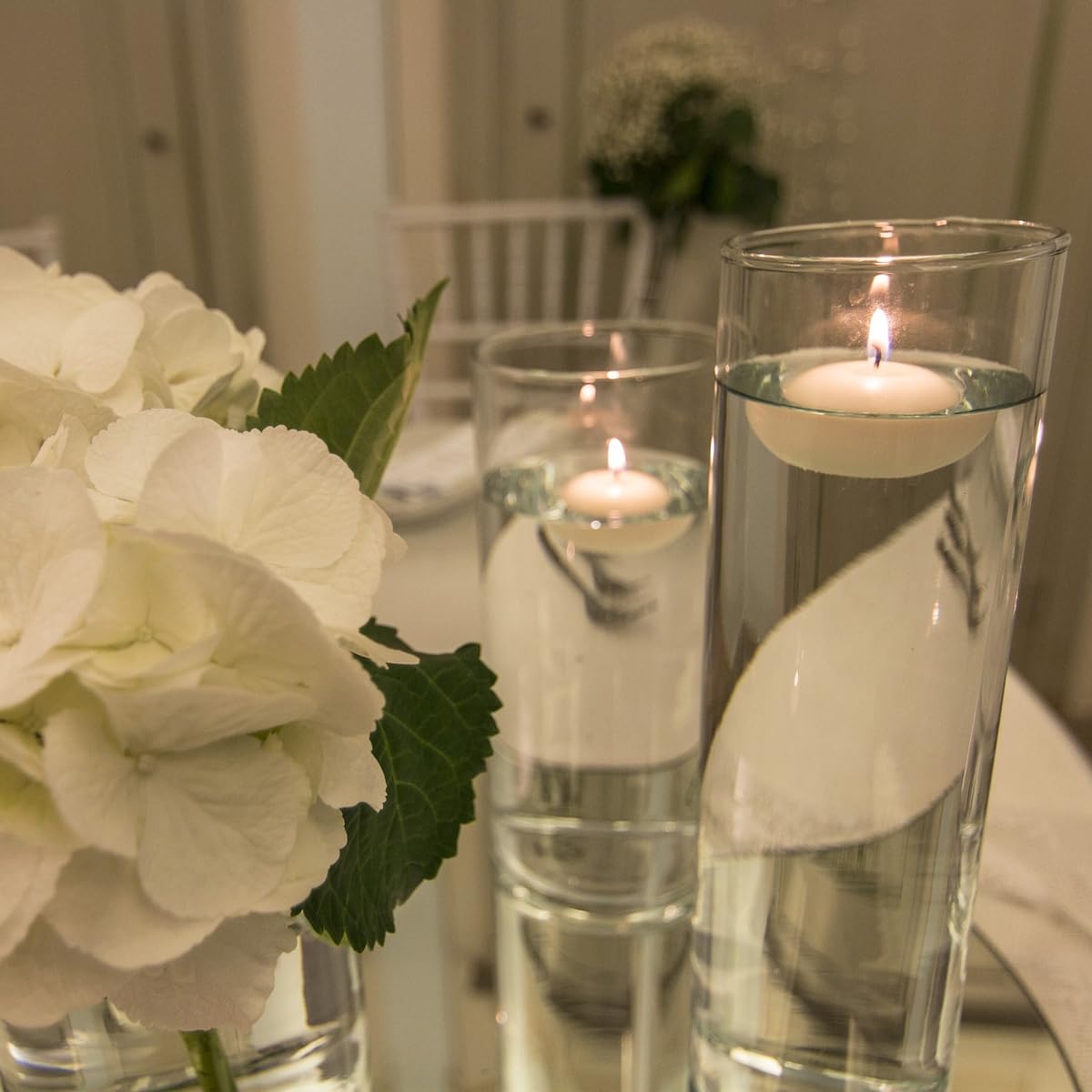 CLTNIKET vase or bowl decorations with floating light for parties