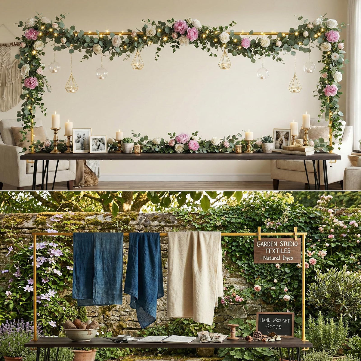 CludPark versatile frame supports photo backdrops, hanging décor, or canopy displays.