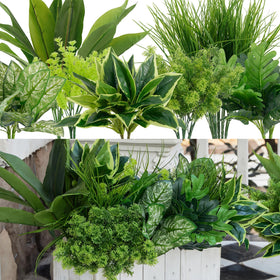 Clycaloor 18Pcs outdoor boxwood stems for porch decor and natural look