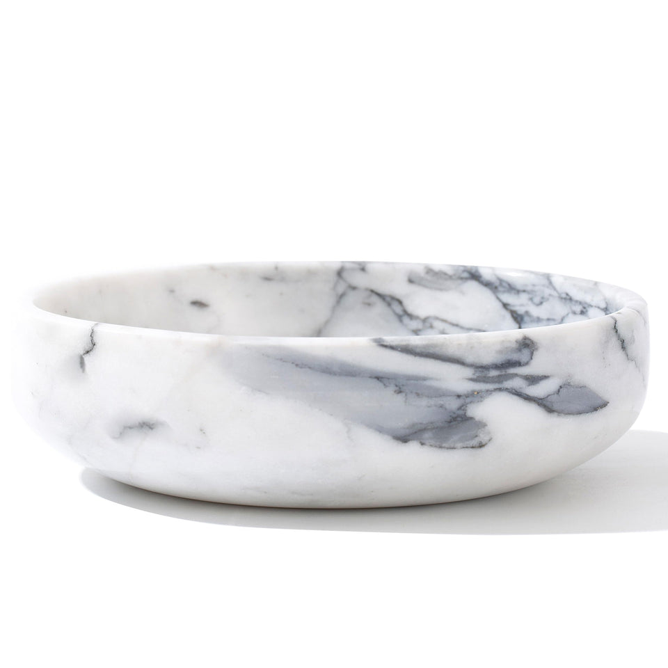 CM CHIC MONDAY 6-7 inch marble key bowl on a console for stylish organization