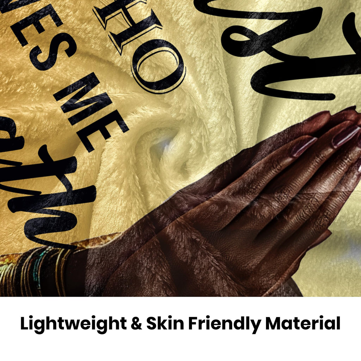 CMAJZIN easy-care blanket demonstrating no shrinkage and no piling.