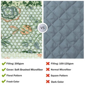 Packaging image indicating machine washability and easy care.