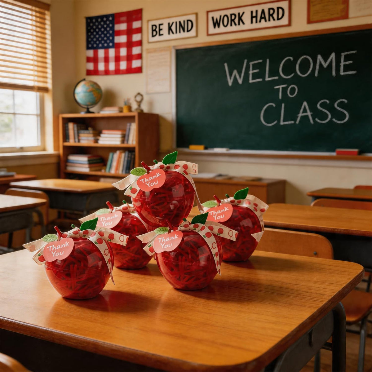 CMSSHUAI apple containers add color and can be reused in classrooms.