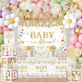 CMUSKO Baby in Bloom cupcake toppers enhance treats and photos
