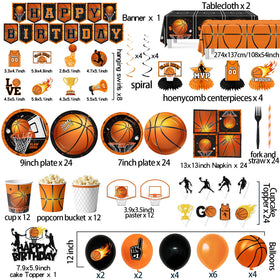 CMUSKO basketball tablecloth protects surfaces and elevates the decor