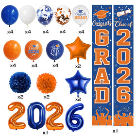 CMUSKO blue star foil balloons boost color and festive atmosphere