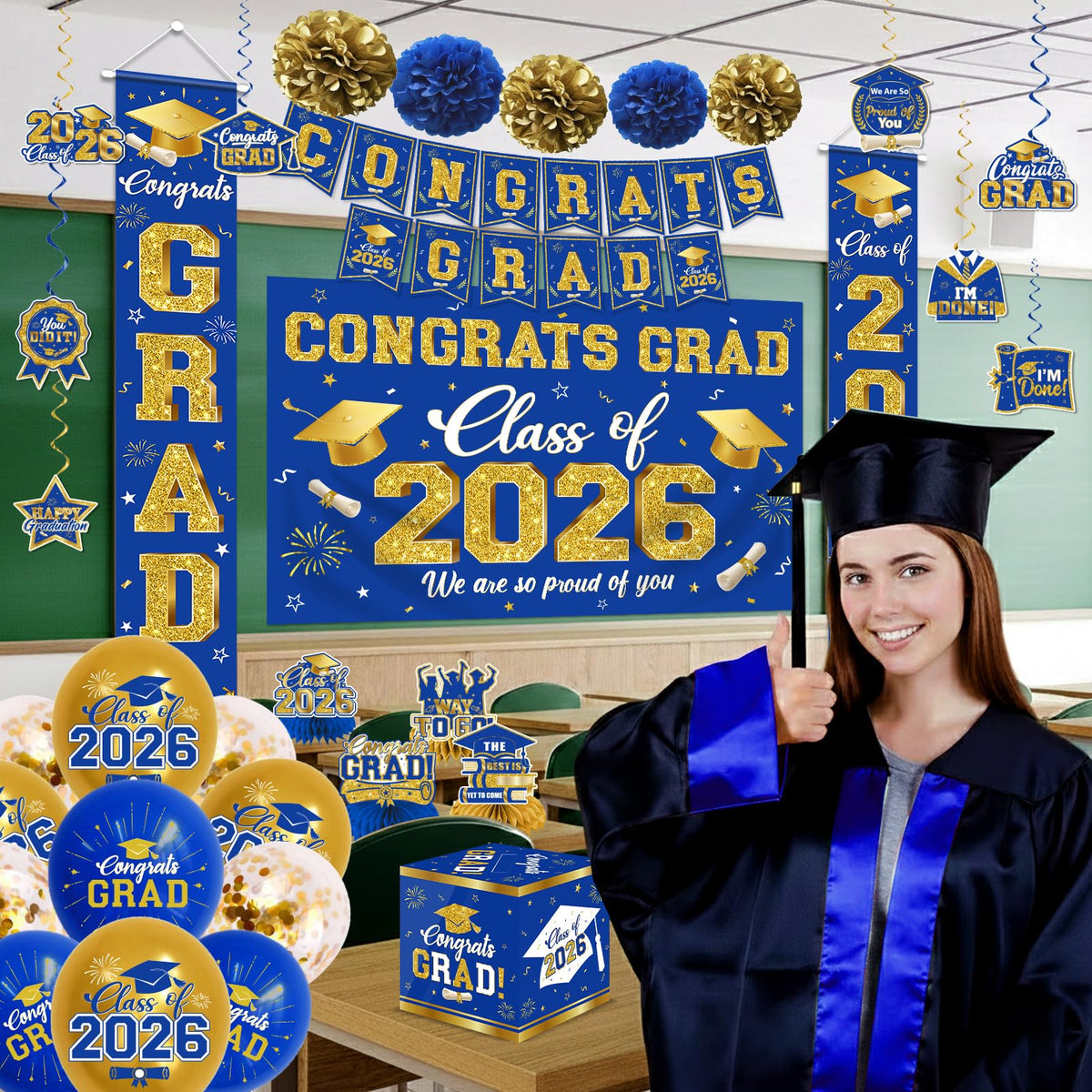CMUSKO class of 2026 banner brightening entryways and stages