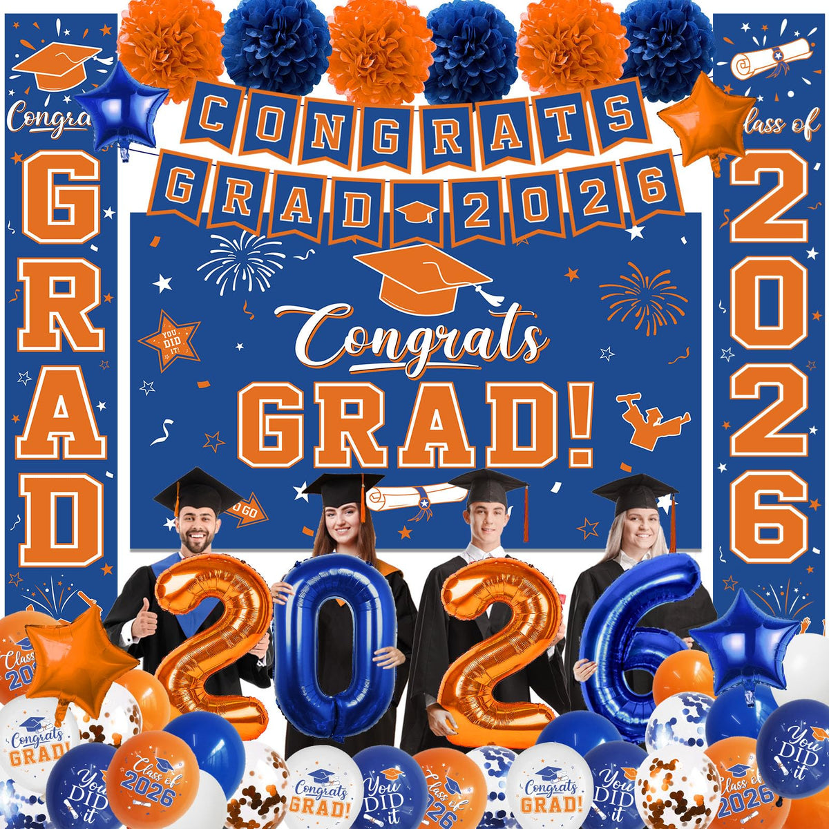 CMUSKO congrats grad 2026 banner decorates the entry with a bold graduation message