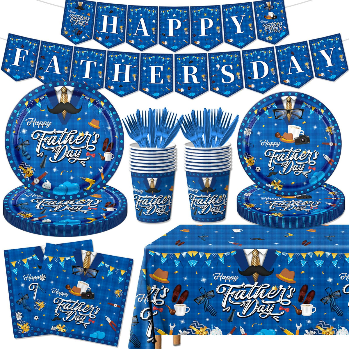 CMUSKO Fathers Day banner enhances decor with quick, festive setup.