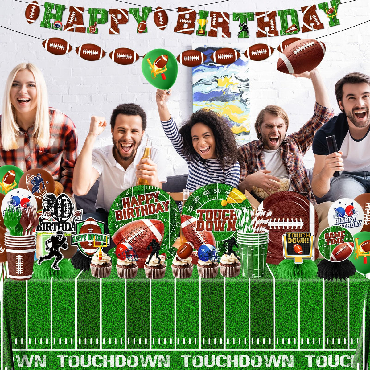 CMUSKO football banner and balloons create a game-day vibe.