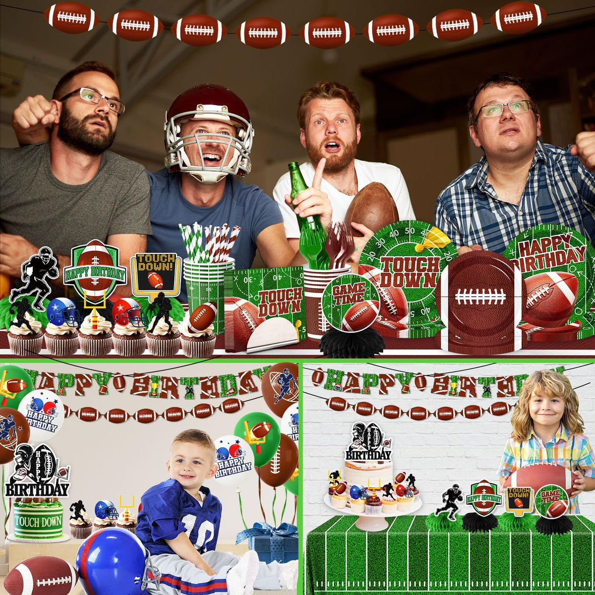 CMUSKO football tablecloth is waterproof to protect surfaces.
