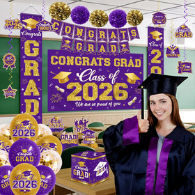 CMUSKO graduation card box 2026 serves as a keepsake for guests' messages.