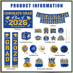 CMUSKO graduation card box keeps messages for keepsakes
