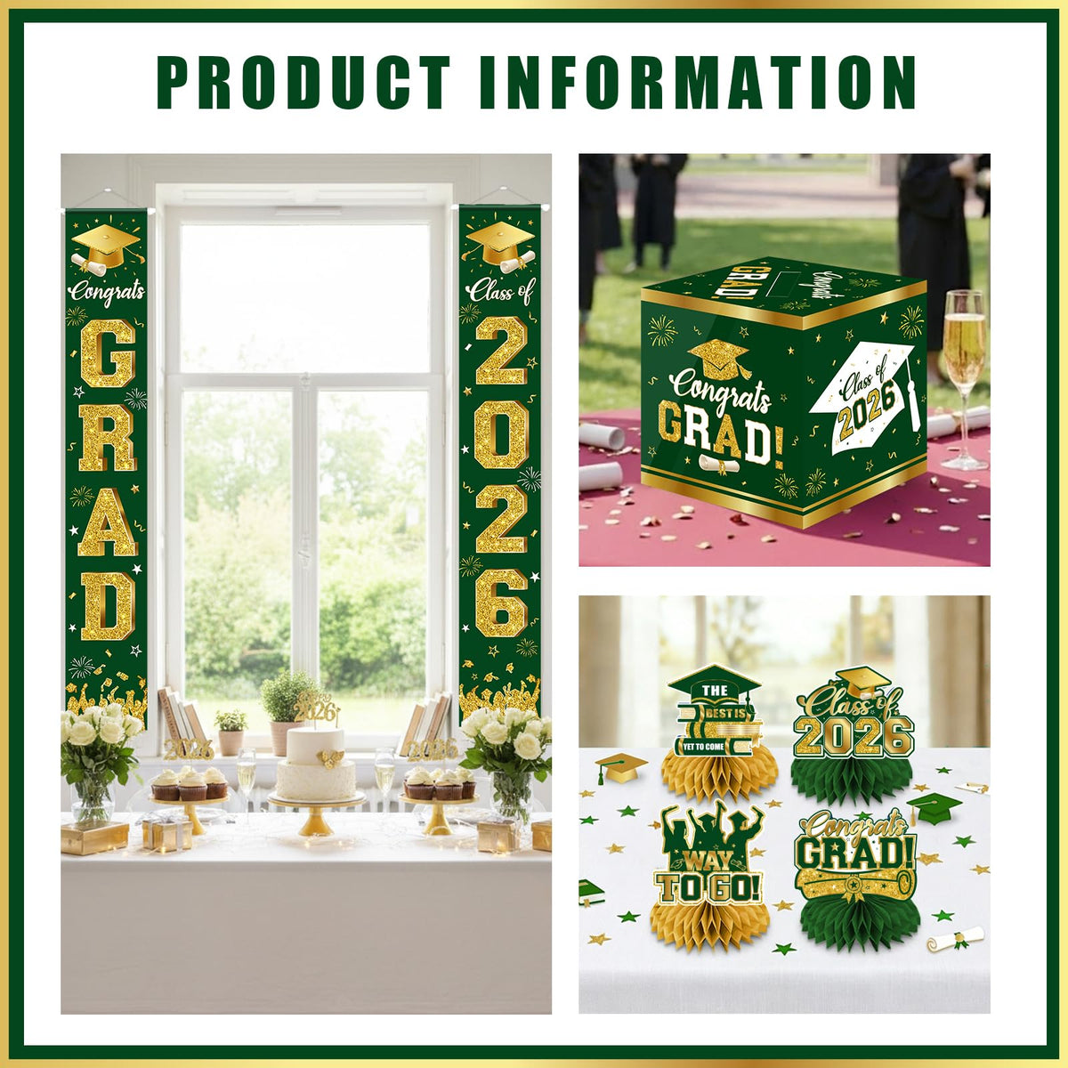 CMUSKO graduation green banner highlights Class of 2026.