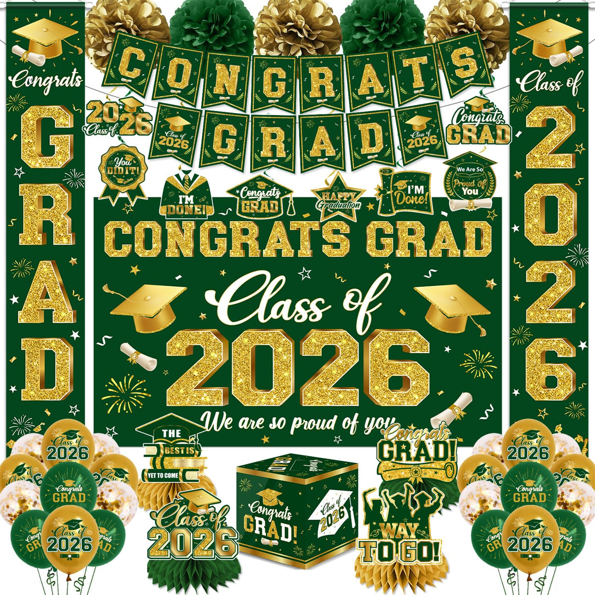 CMUSKO graduation green card box for keepsakes and memories.