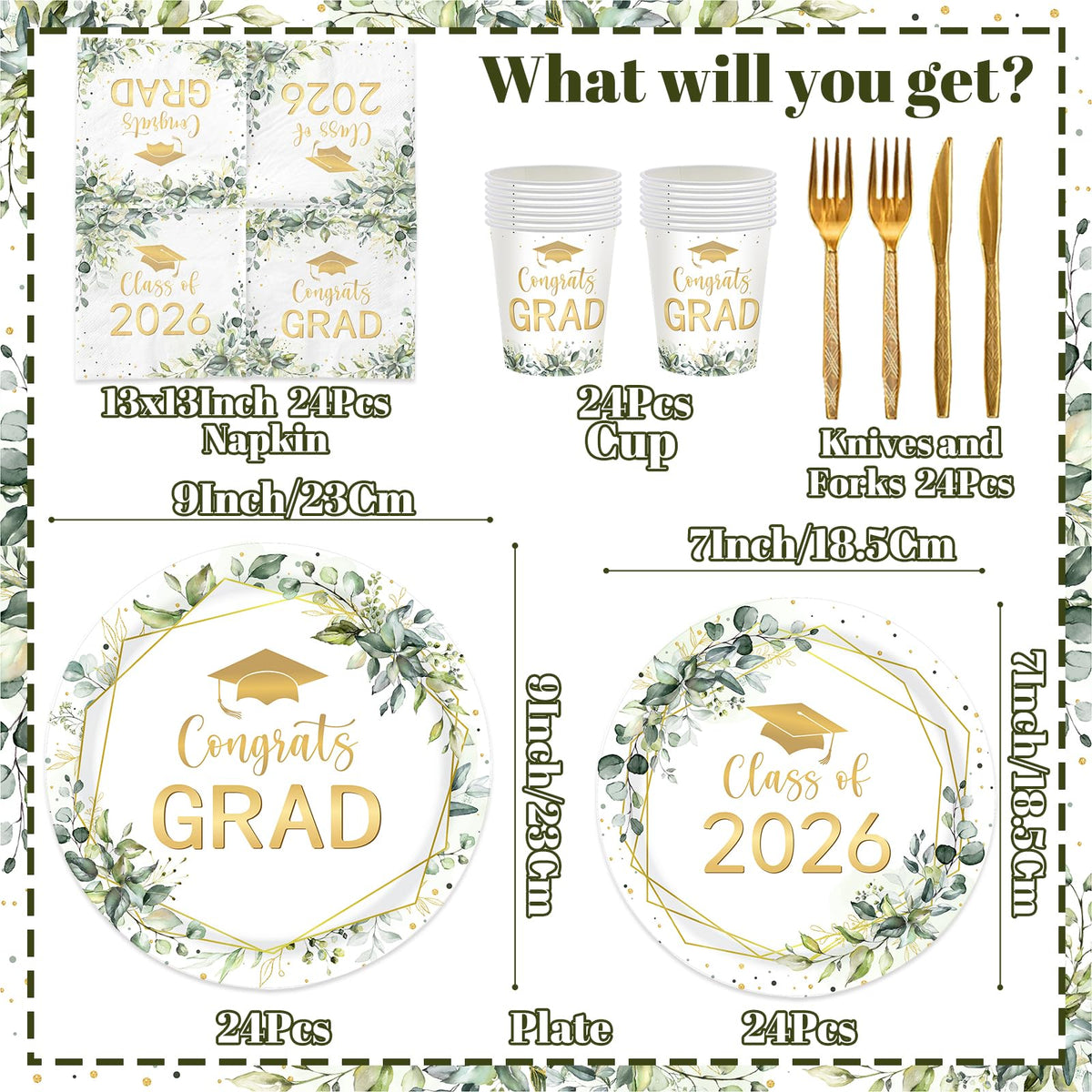 CMUSKO greenery grad cups for hot or cold drinks