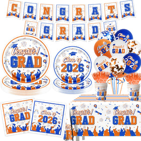 CMUSKO orange blue graduation banner for Class of 2026 photo-ready celebration