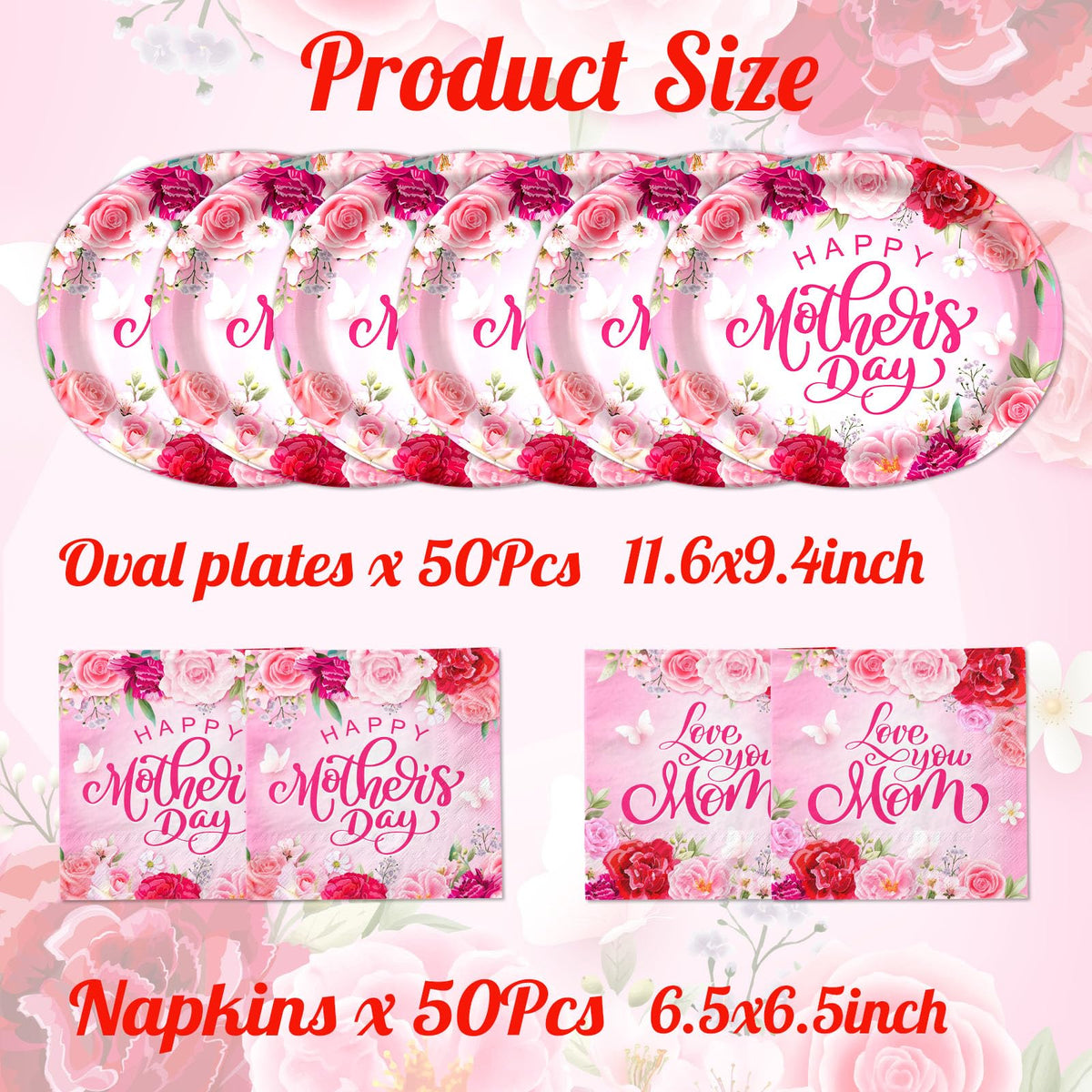 CMUSKO Oval paper plates perfect for dessert stations