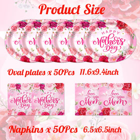 CMUSKO Oval paper plates perfect for dessert stations