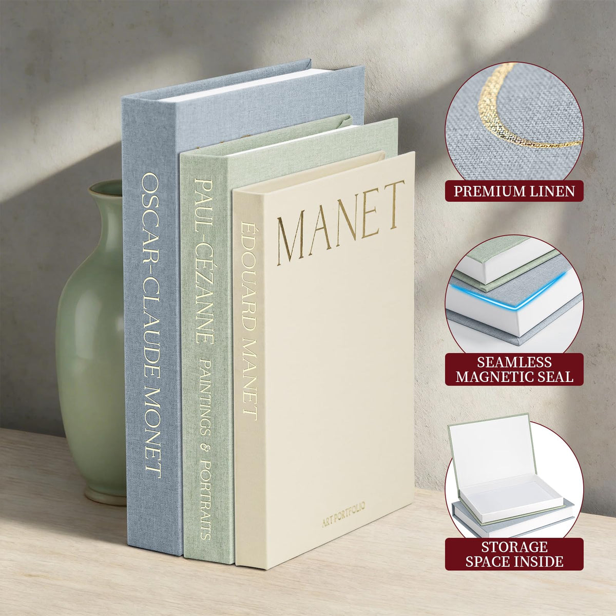 CNARIO coffee table display with three sizes for versatile styling.