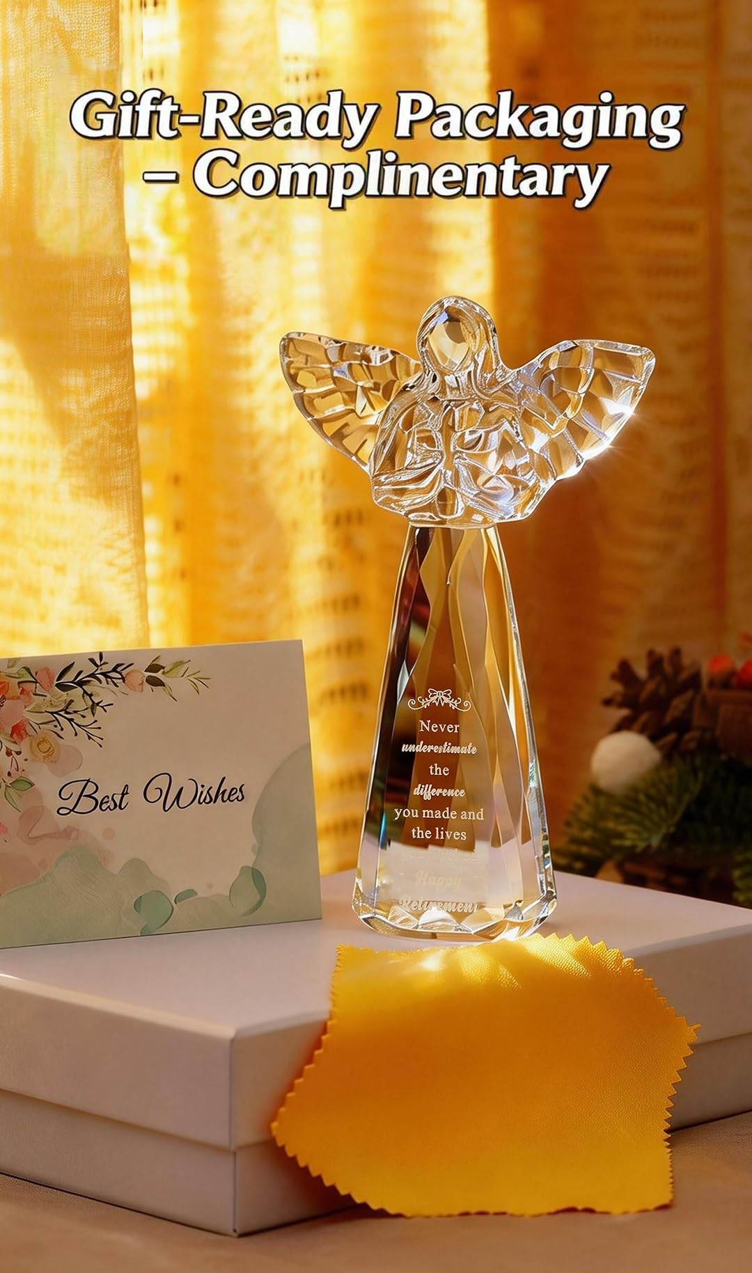 CNCRMEM laser-engraved text on crystal provides crisp, durable lettering.