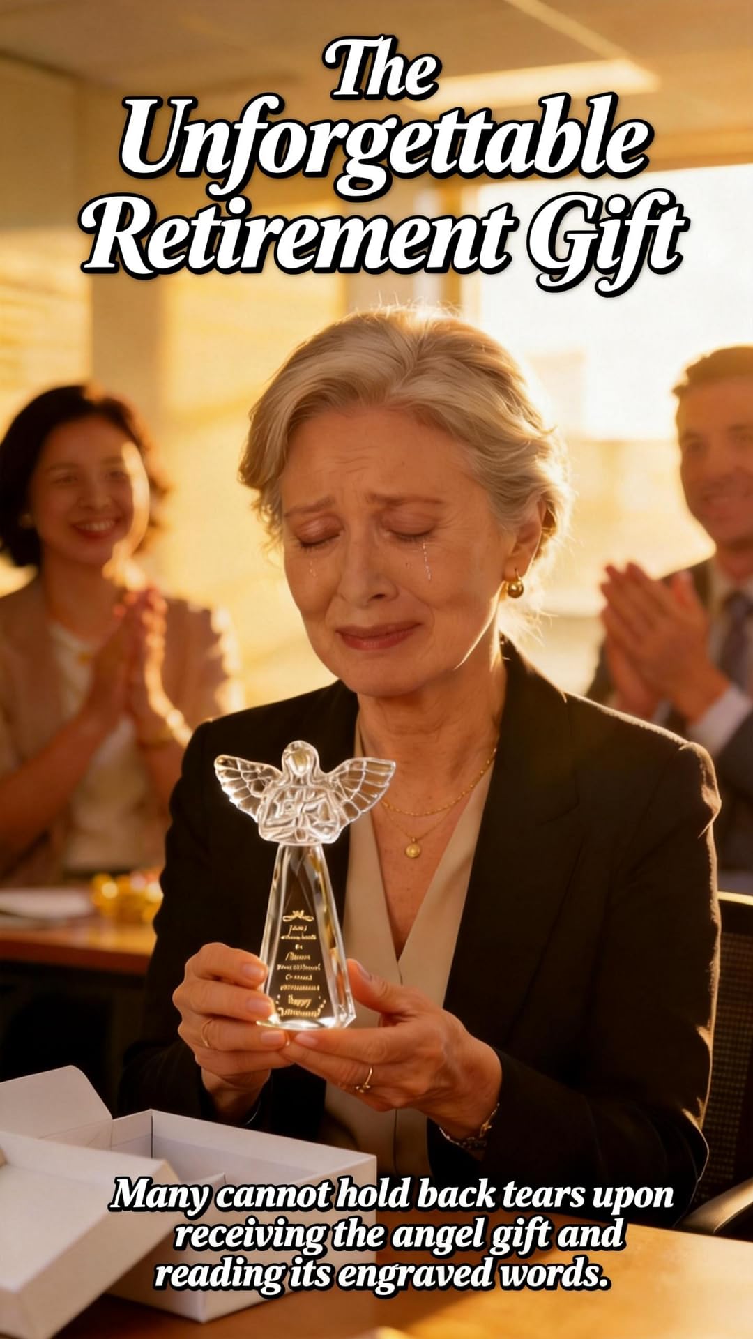CNCRMEM premium crystal craftsmanship enhances a lasting keepsake for a coworker.