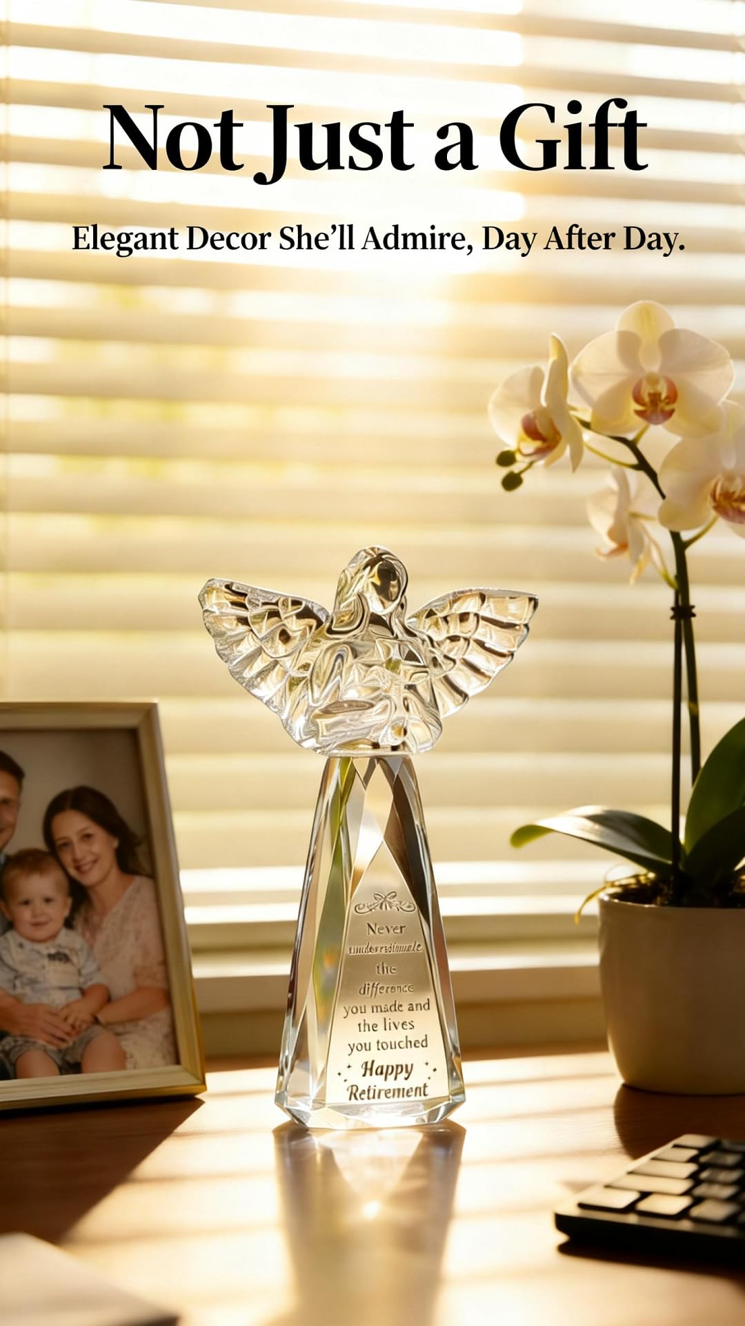 CNCRMEM ready-to-gift packaging adds elegance to a retirement surprise.
