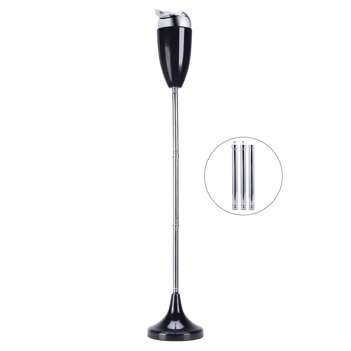 CO-Z adjustable ashtray at 35-inch height with windproof base for outdoor use
