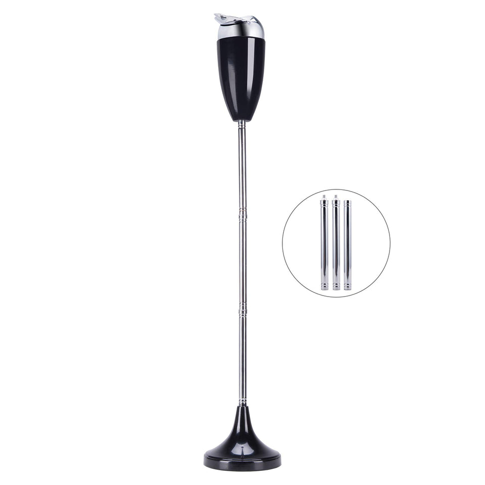 CO-Z adjustable ashtray at 35-inch height with windproof base for outdoor use