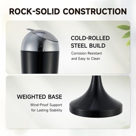 CO-Z lid helps conceal ashes and odors from view