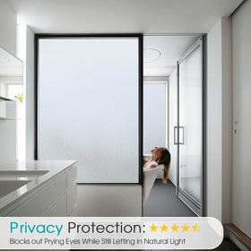 Coavas day and night privacy film fits smooth windows for year-round privacy.