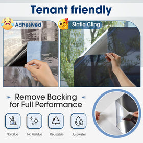 Coavas One Way Privacy Film bubble-free installation guidance