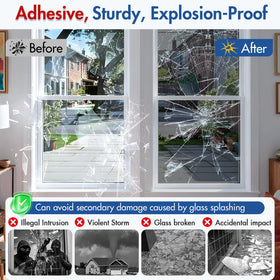 Coavas removable window film is glass-friendly and easy to remove.