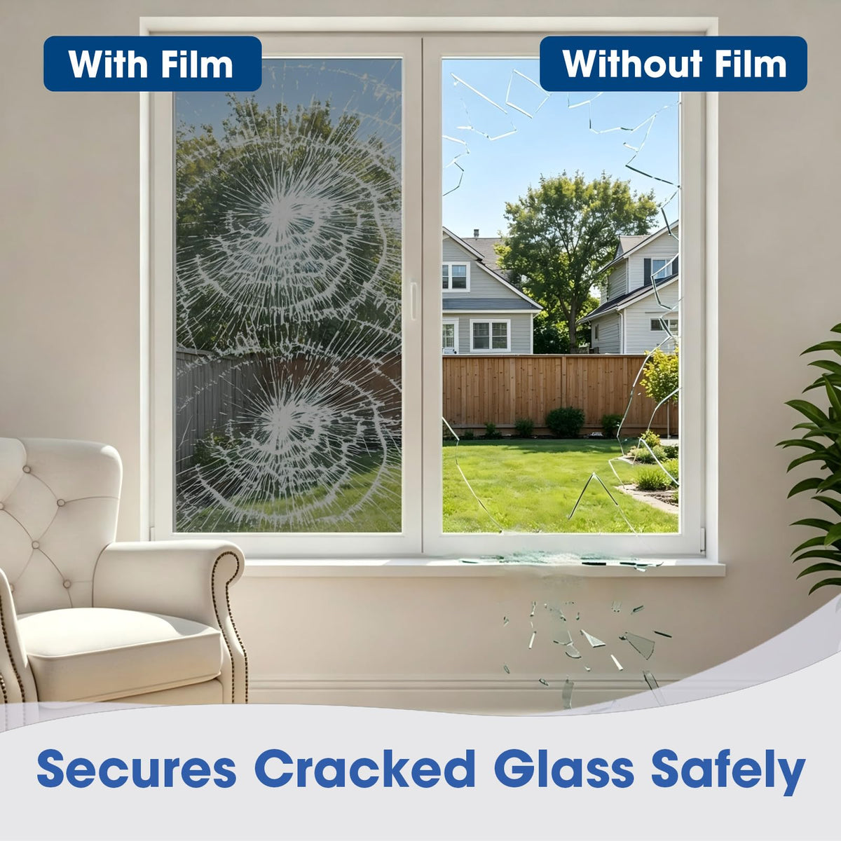 Coavas shatterproof PET film enhances safety in busy homes and offices