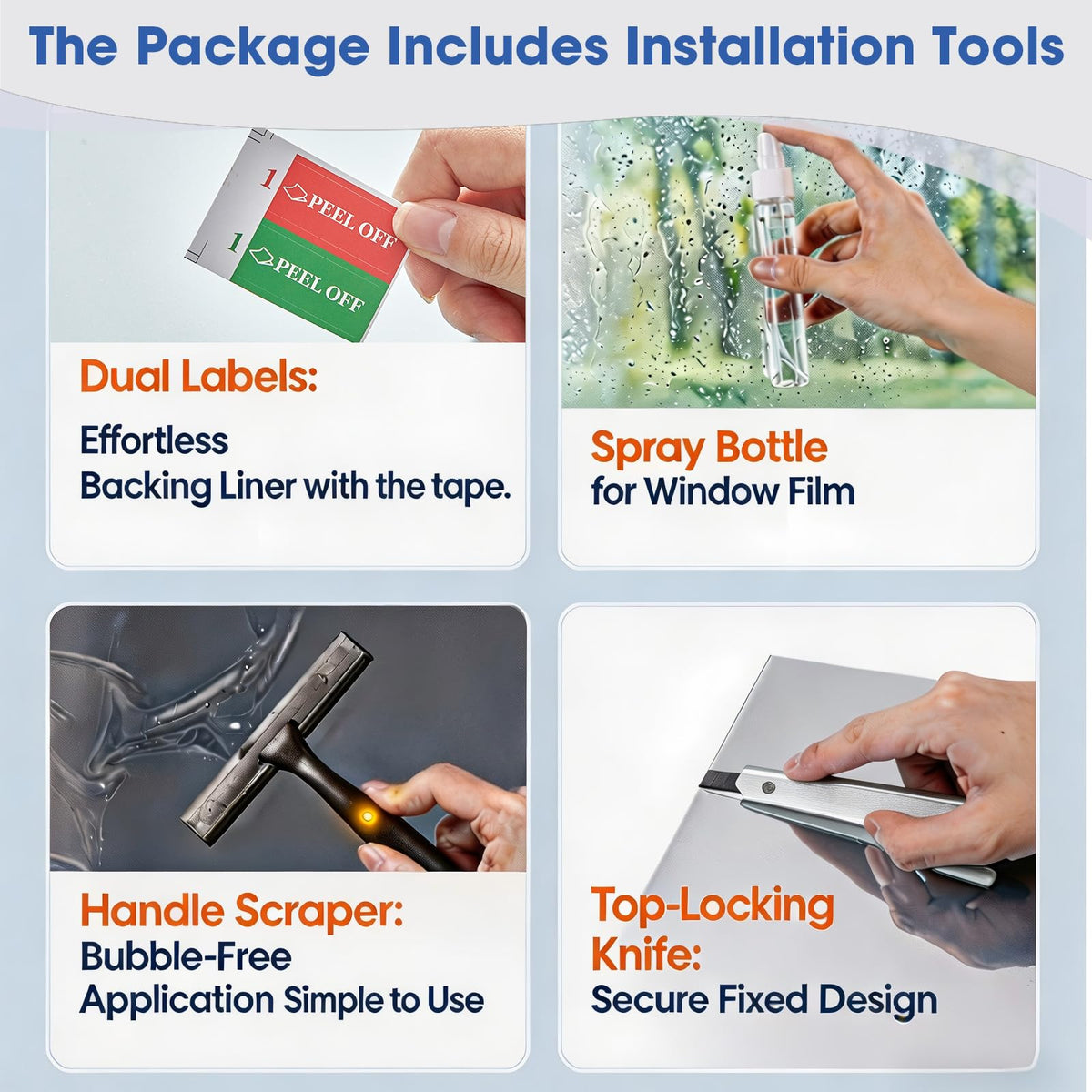 Coavas window film designed for smooth single-pane glass in living rooms.