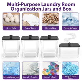 COAZEX complete laundry organization set fits any laundry room.