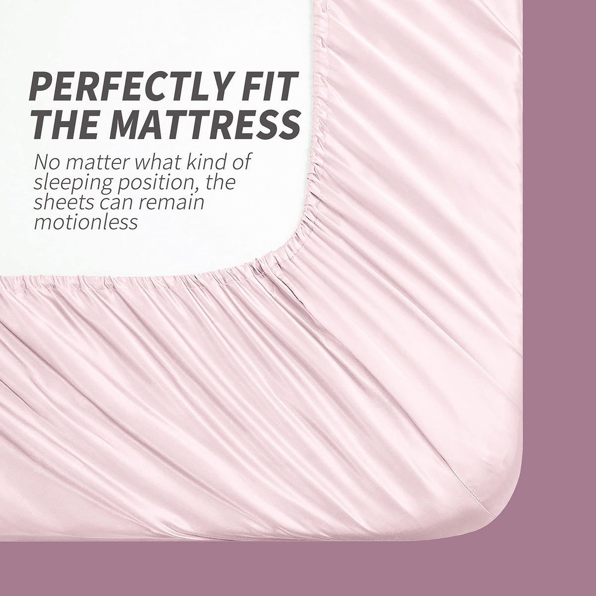 Cobedzy blush pink satin sheets close-up showing rich color and soft sheen