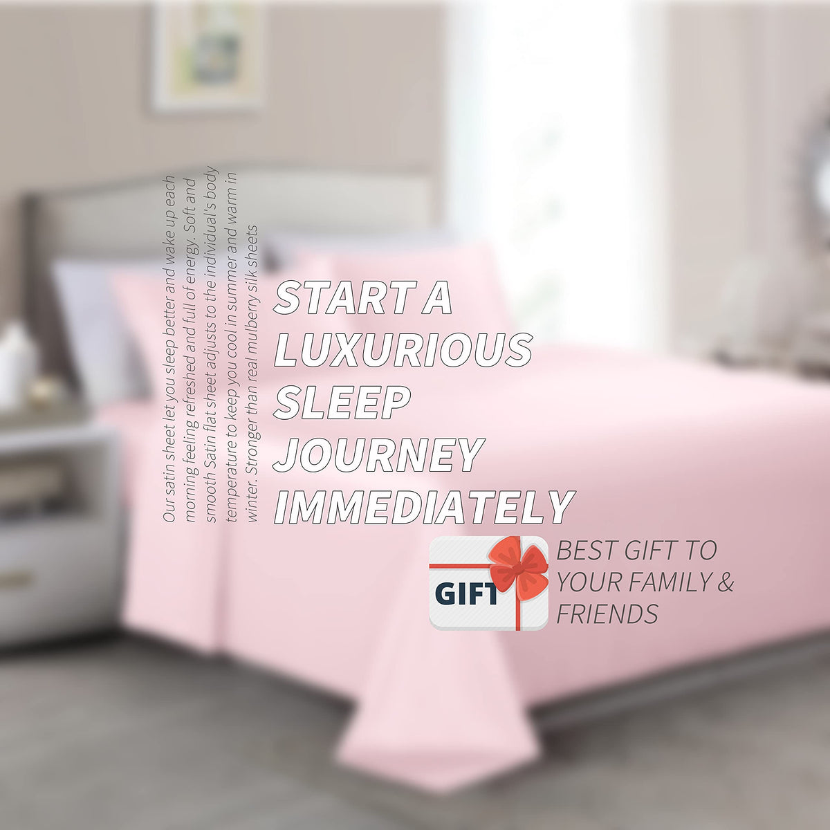 Cobedzy deep-pocket satin sheets fit securely over thick mattresses