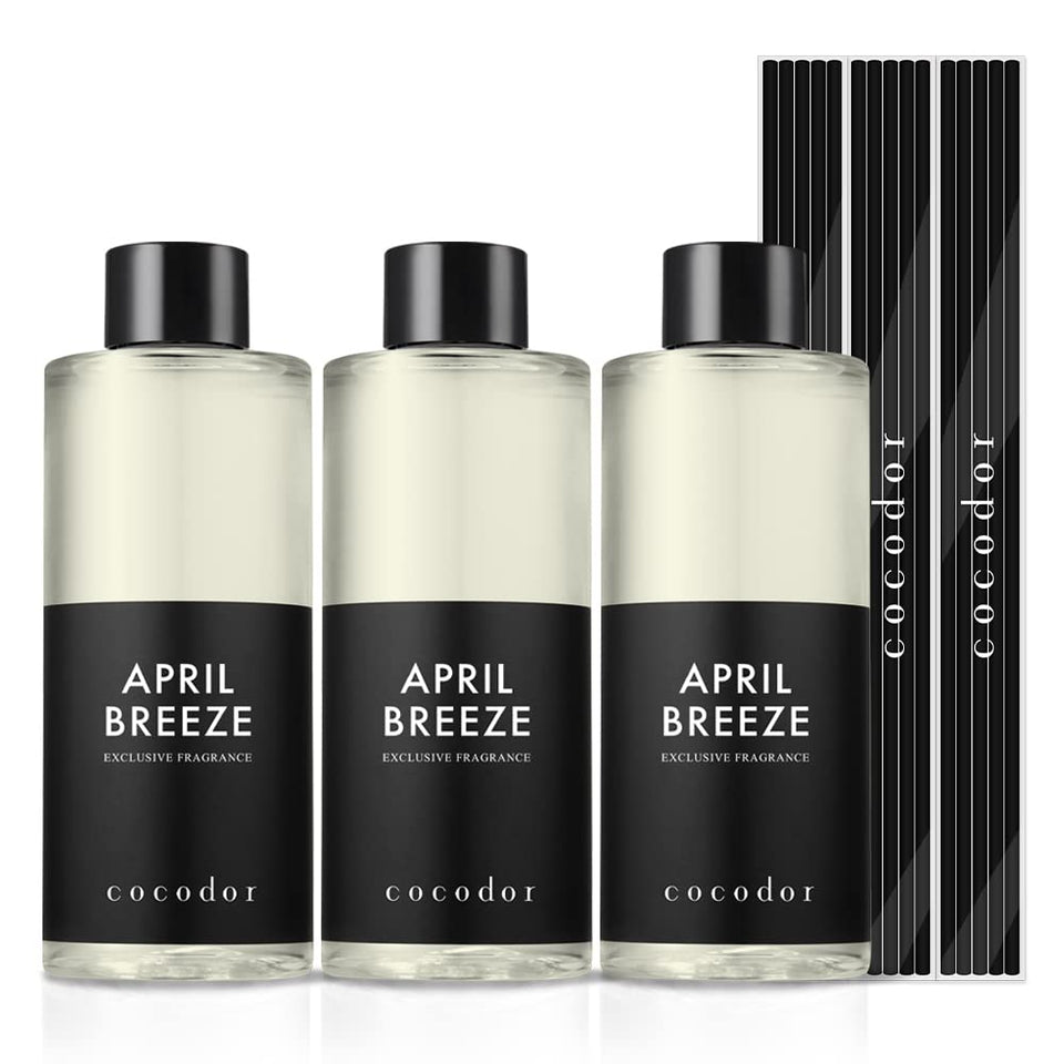 Cocod'or April Breeze refill bottles ready to refresh your diffuser.