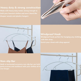 Cocomaya hangers suitable for drying damp clothes without slipping.