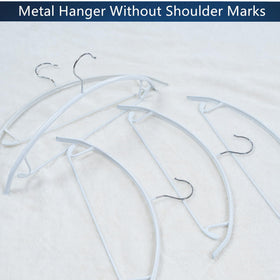 Cocomaya no-shoulder-bumps hangers protect fabric shape on delicate garments.