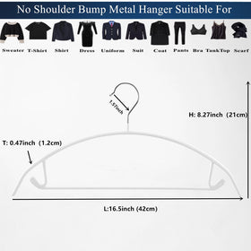 Cocomaya non-slip rubber-coated hangers securely hold heavy garments.